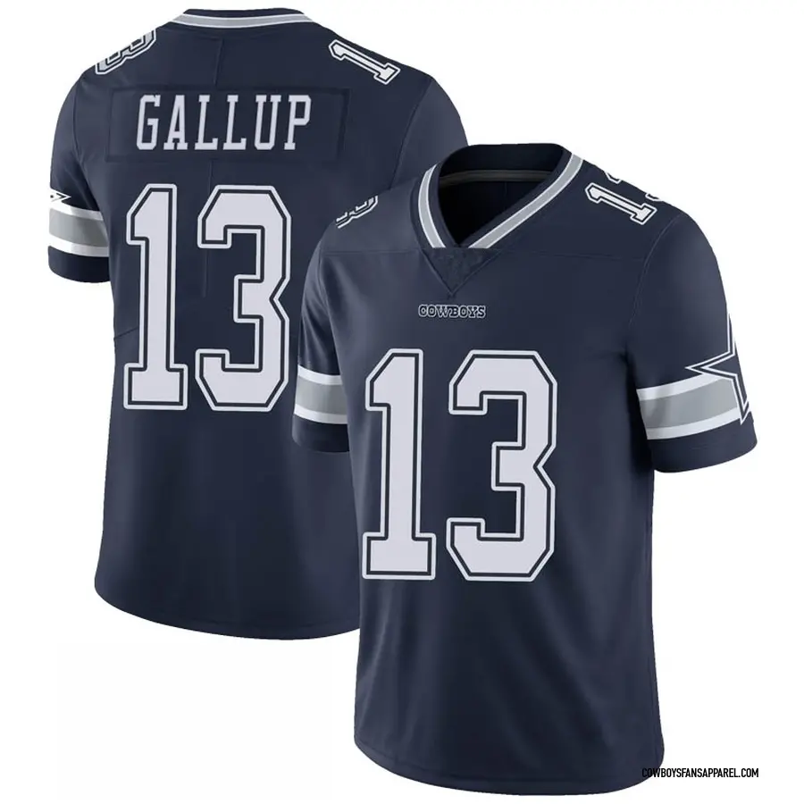 Dallas Cowboys Michael Gallup Navy 100th Season Vapor Elite Jersey