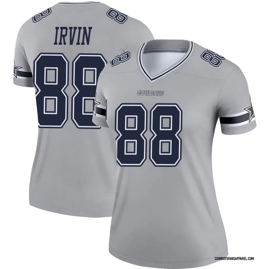 Nike Michael Irvin Dallas Cowboys Legend Gray Inverted Jersey - Youth