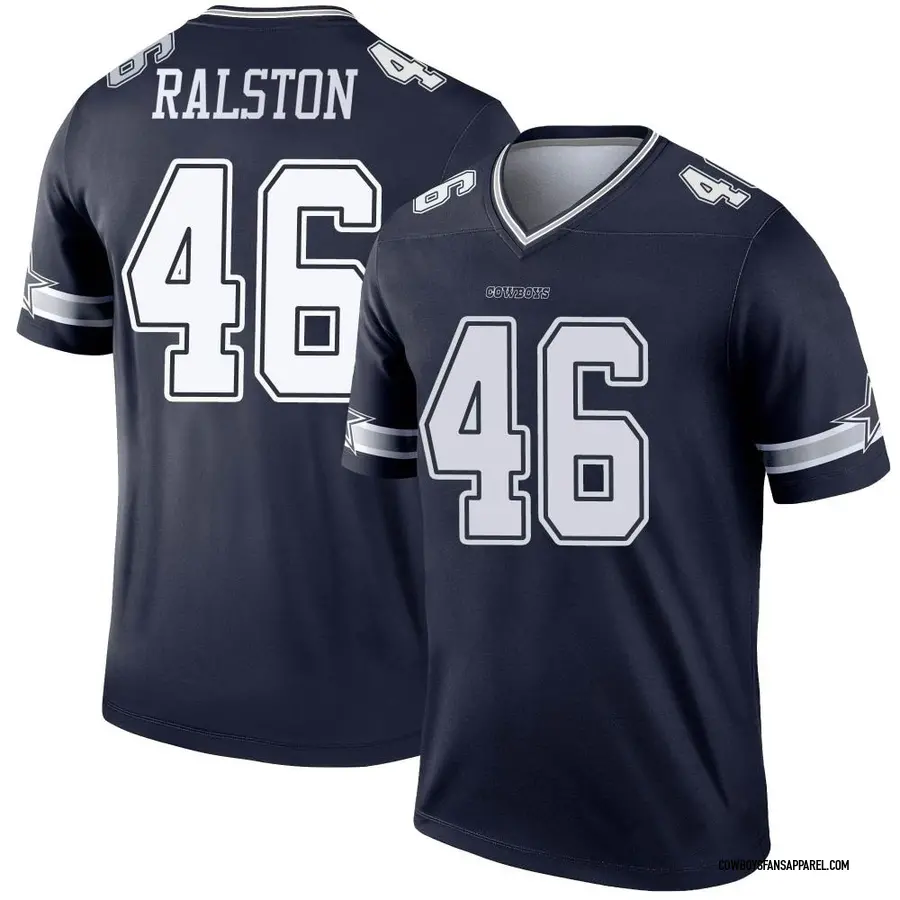 Nike Nick Ralston Dallas Cowboys Game Navy Blue Throwback Jersey - Men's