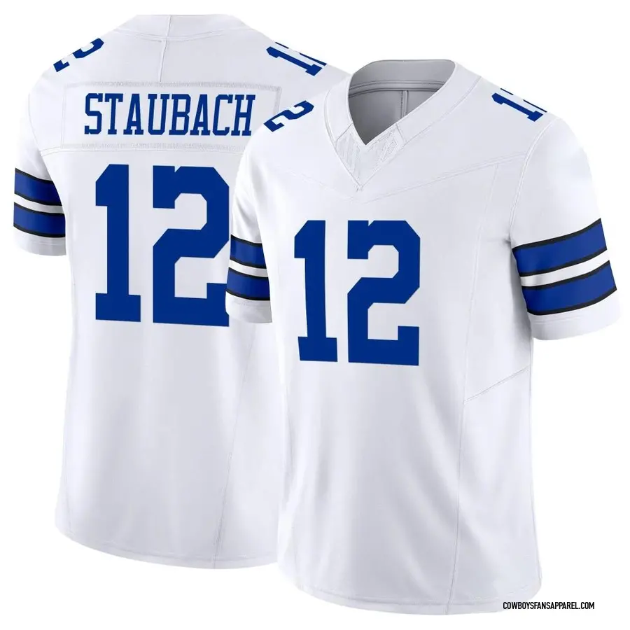 Nike Cowboys 12 Roger Staubach Navy Alternate Women Vapor Untouchable  Limited Jersey