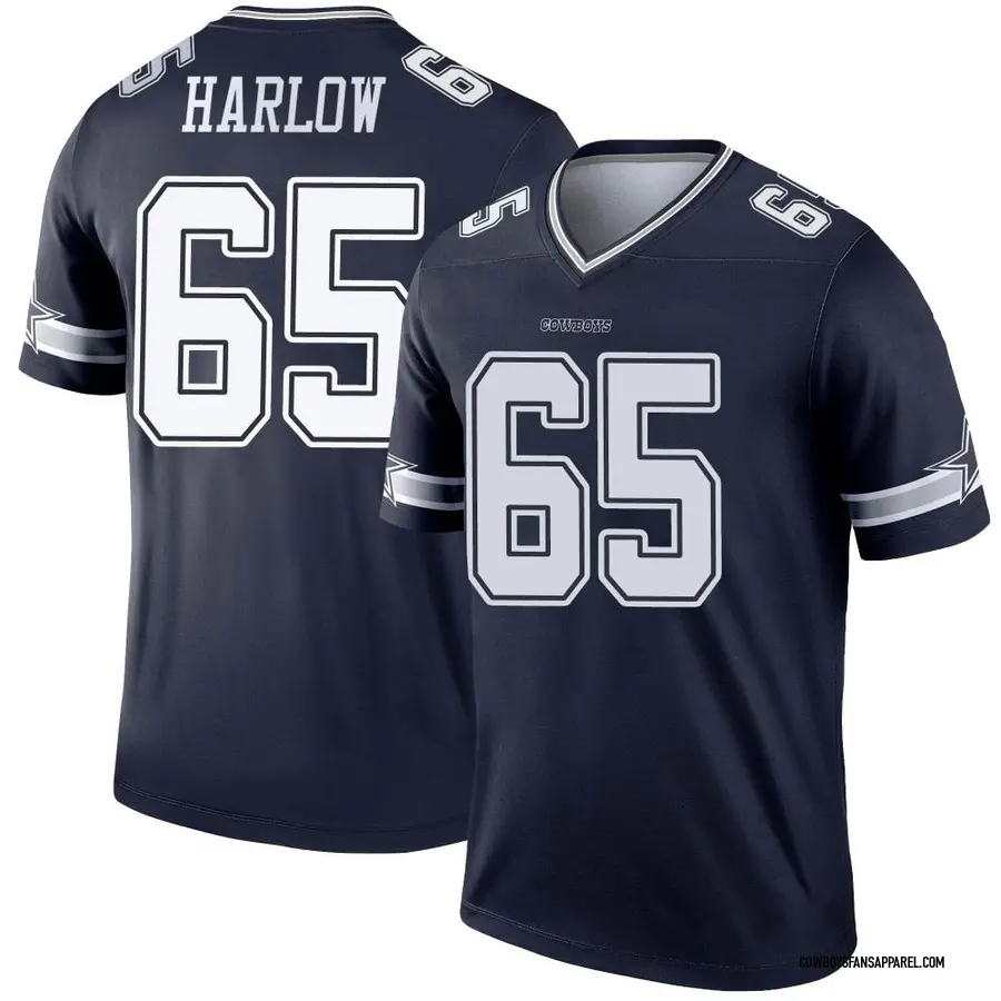 Sean Harlow Men's Nike Navy Dallas Cowboys Custom Game Jersey Size: Large