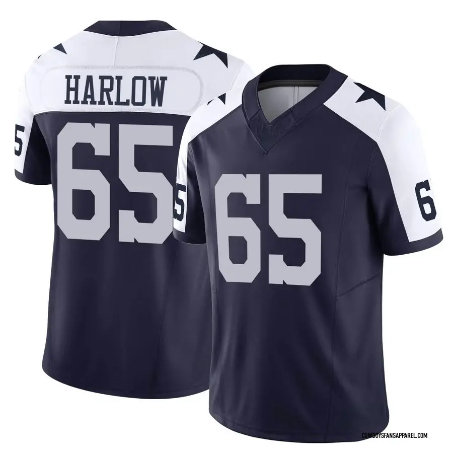 Sean Harlow Men's Nike Navy Dallas Cowboys Custom Game Jersey Size: Large