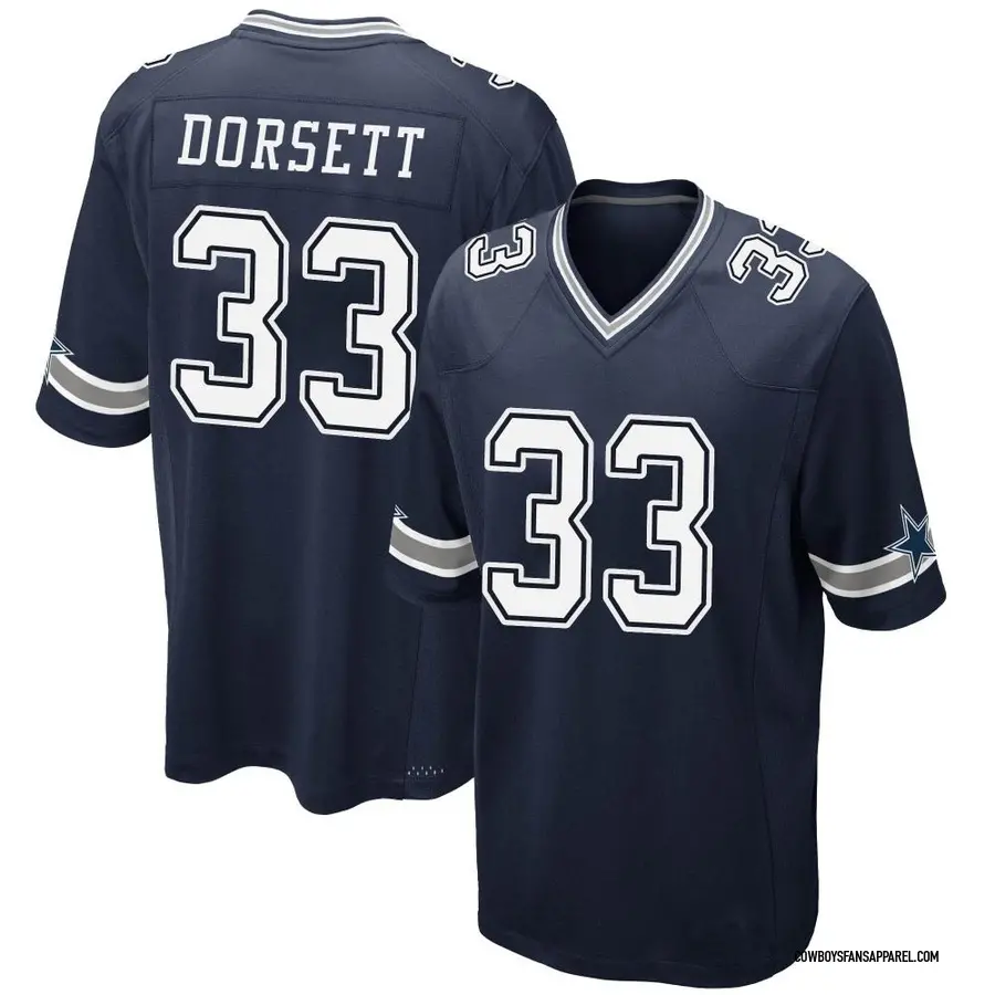 Nike Tony Dorsett Dallas Cowboys Youth Game Navy Team Color Jersey