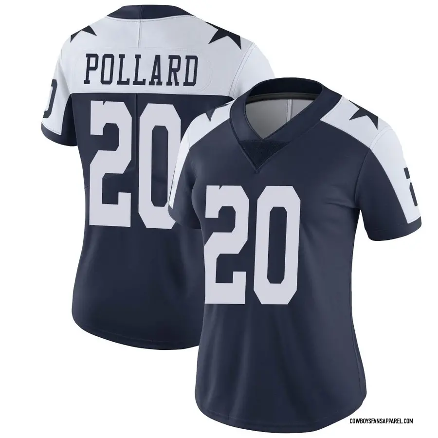 Nike Men's Tony Pollard Navy Dallas Cowboys Alternate Vapor