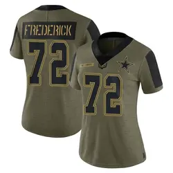 Travis Frederick Limited NO.72 White Rush Men's Cowboys Jersey