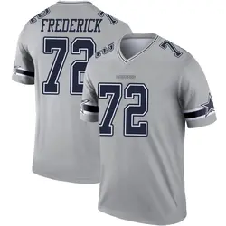 Nike Travis Frederick Dallas Cowboys Youth Legend Gray Inverted Jersey