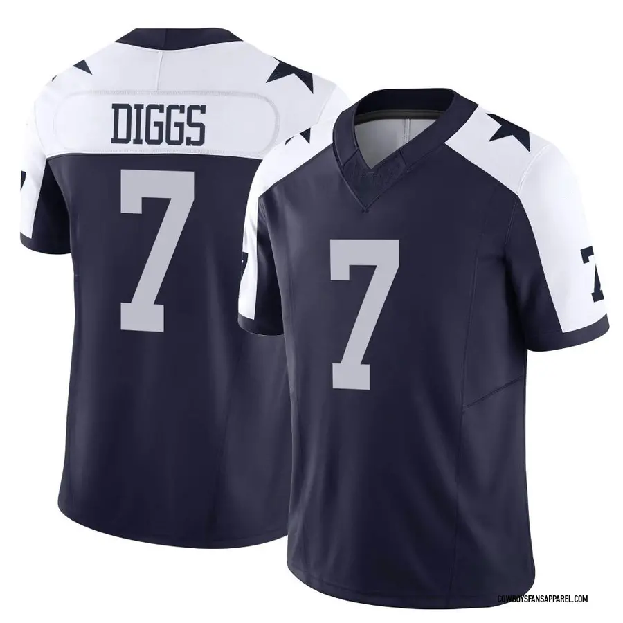 Men's Nike Trevon Diggs Navy Dallas Cowboys Vapor F.U.S.E. Limited Jersey Size: Small