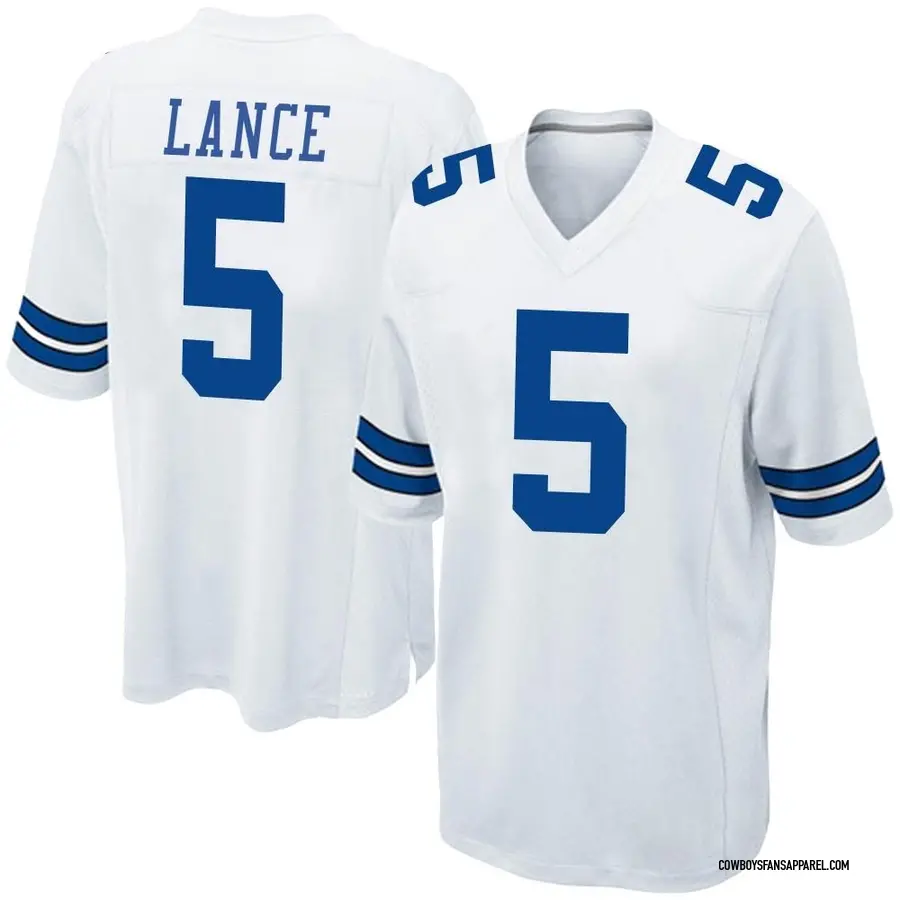 Nike Trey Lance Dallas Cowboys Men's Legend White Color Rush Jersey