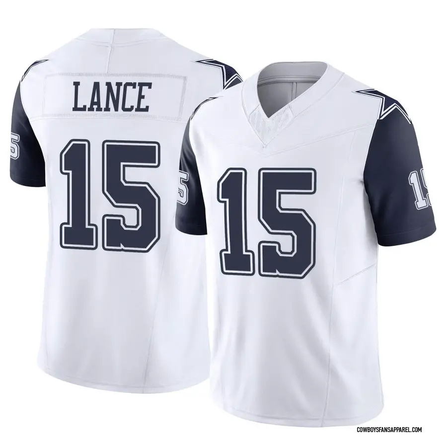 Nike Trey Lance Dallas Cowboys Men's Limited White Vapor Untouchable Jersey