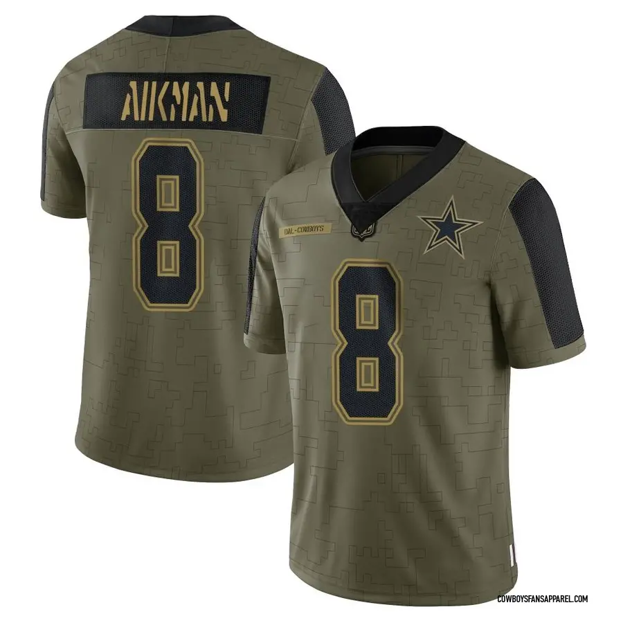 Nike Troy Aikman Dallas Cowboys Elite Navy Team Color Vapor Untouchable  Jersey - Men's