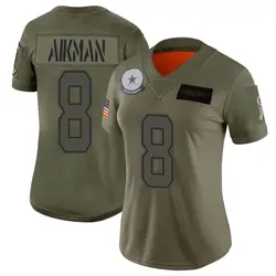 Nike Troy Aikman Dallas Cowboys Women's Limited Camo 2019 Salute to Service Jersey