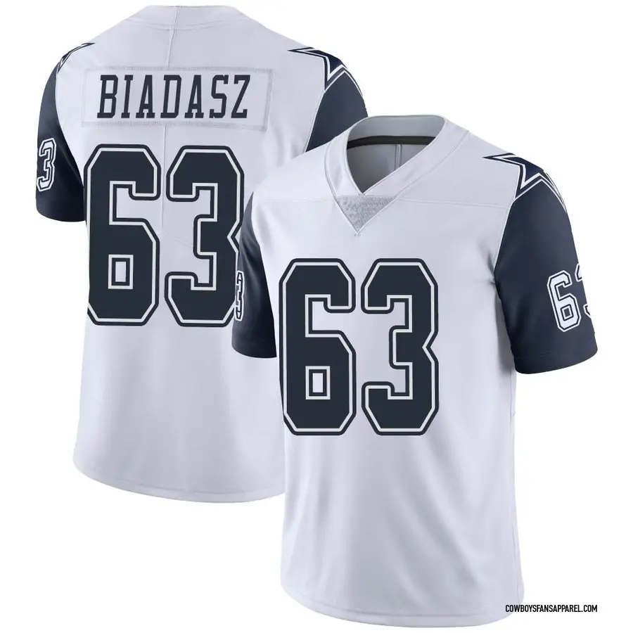 Nike Tyler Biadasz Dallas Cowboys Men's Limited White Color Rush