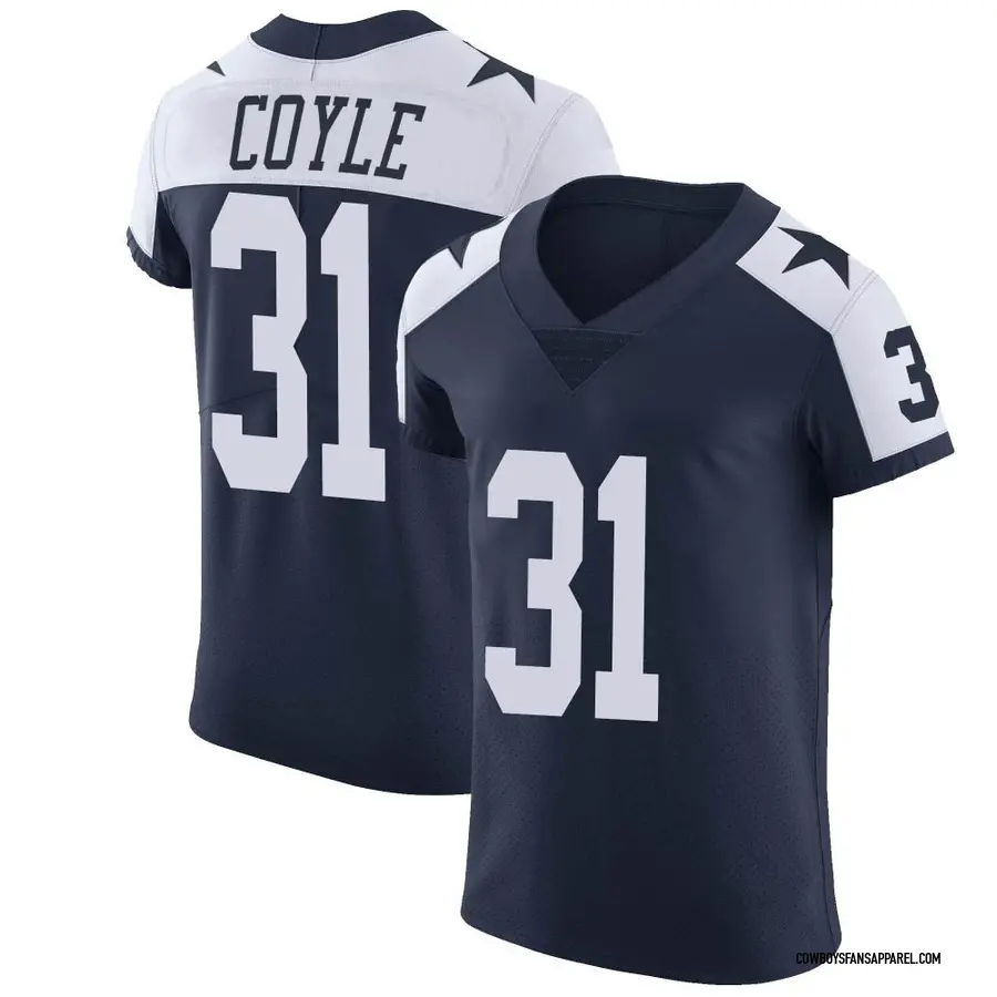 Nike Tyler Coyle Dallas Cowboys Elite Navy Team Color Vapor Untouchable  Jersey - Men's