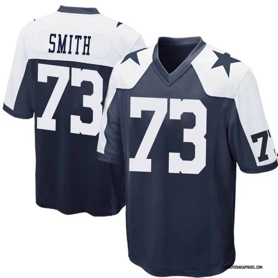 Nike Tyler Smith Dallas Cowboys Game Navy Blue Throwback Jersey - Men's