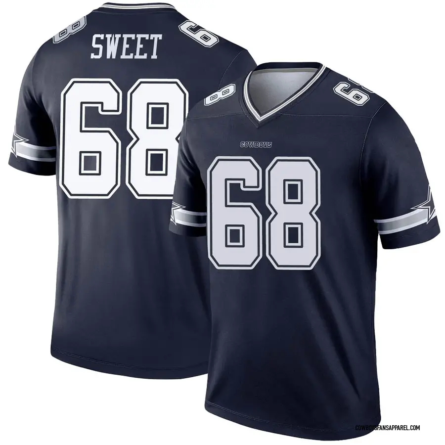 Nike William Sweet Dallas Cowboys Legend White Color Rush Jersey - Youth